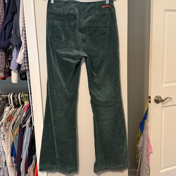 Pilcro & The Letterpress Corduroy Green High-Rise Trouser Bootcut size 29 - Picture 6 of 6
